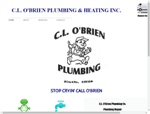 Tablet Screenshot of clobrienplumbing.com